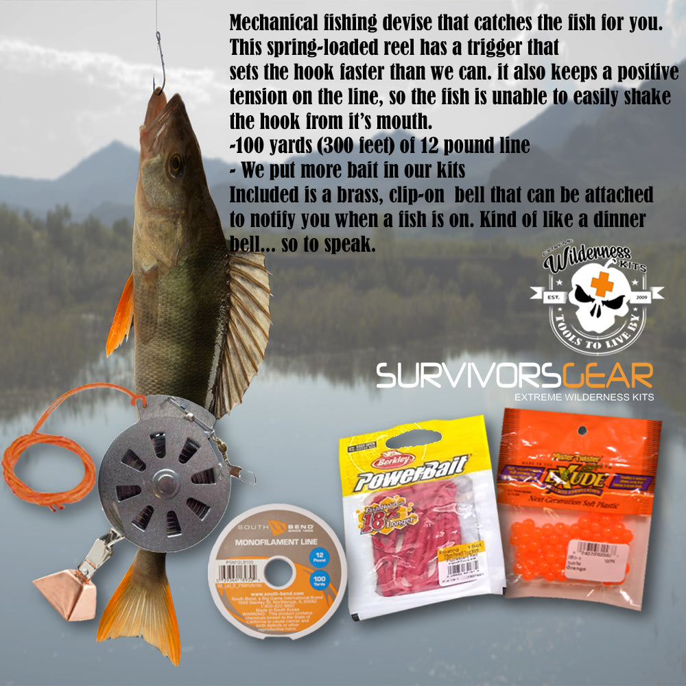  Uncle Flint's Survival Fishing Kit : Sports & Outdoors